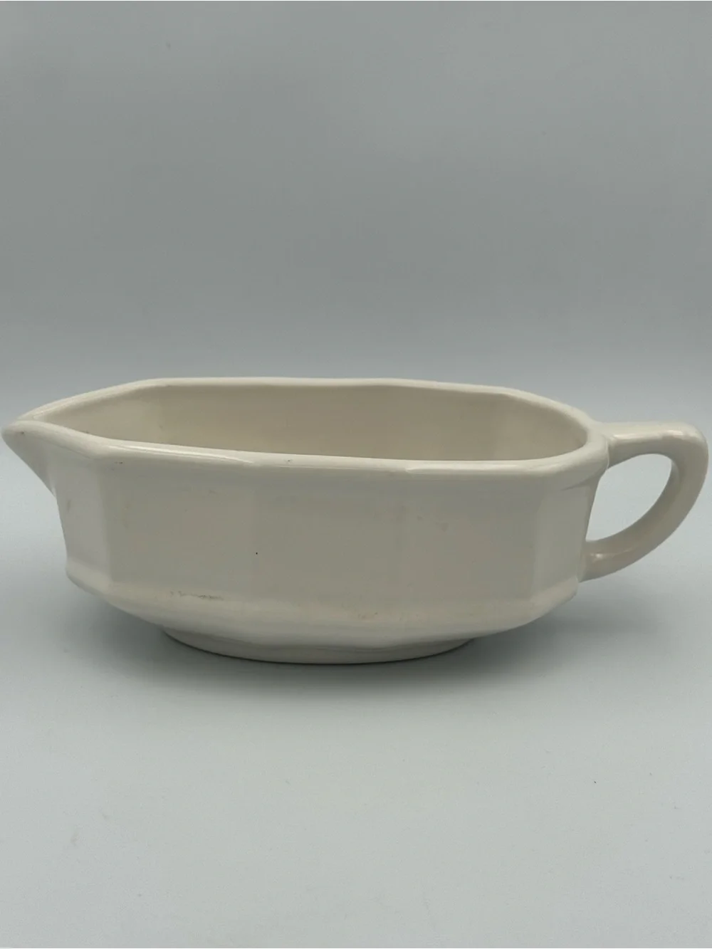 Vintage Pfaltzgraff Heritage‎ White Gravy Boat Underplate Set Creamer Tray